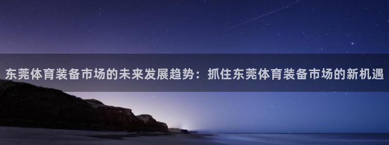 东莞体育装备市场的未来发展趋势：抓住东莞体育装备市场的新机遇
